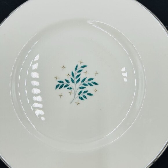 Syracuse China Lyric Pattern 6.25" Dessert/Bread Plates Vintage MCM Set of 4 - Picture 6 of 14